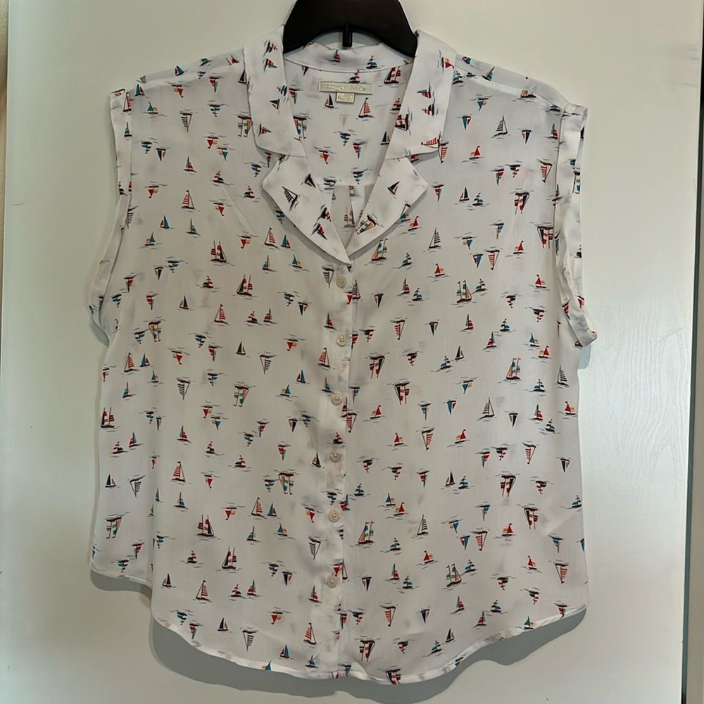 Cooper & Ella boat cap sleeve top